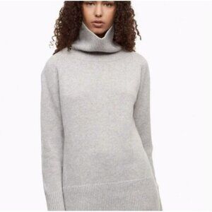 NWT Babaton Aritzia Grey Nicolas Knit Turtle Neck Sweater XXS
